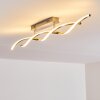 Dundas Plafondlamp LED roestvrij staal, 2-lichts