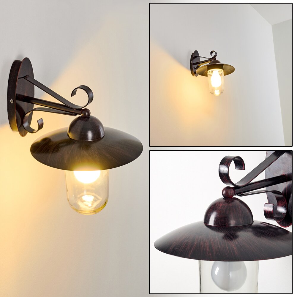 Maidiswil Buiten muurverlichting Donkerbruin, 1-licht main product photo