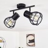 Gainesville Plafondlamp Zwart, 2-lichts