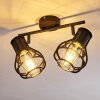 Gainesville Plafondlamp Zwart, 2-lichts