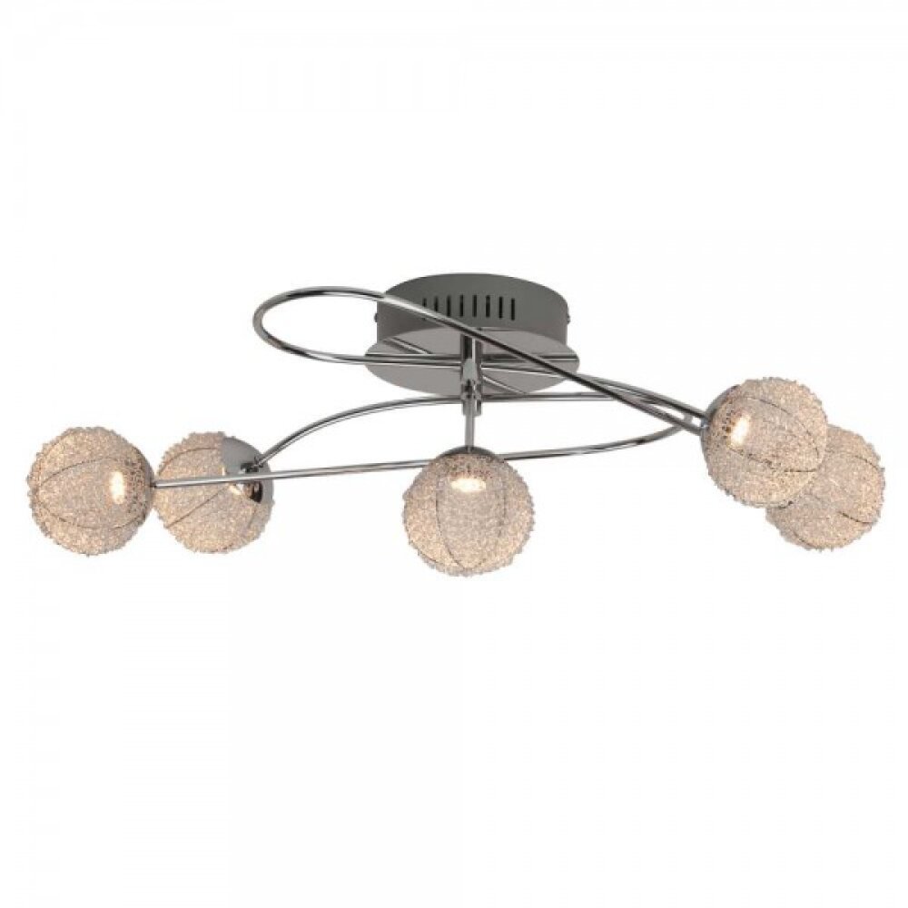Brilliant Dajana Plafondlamp LED Chroom, 5-lichts main product photo