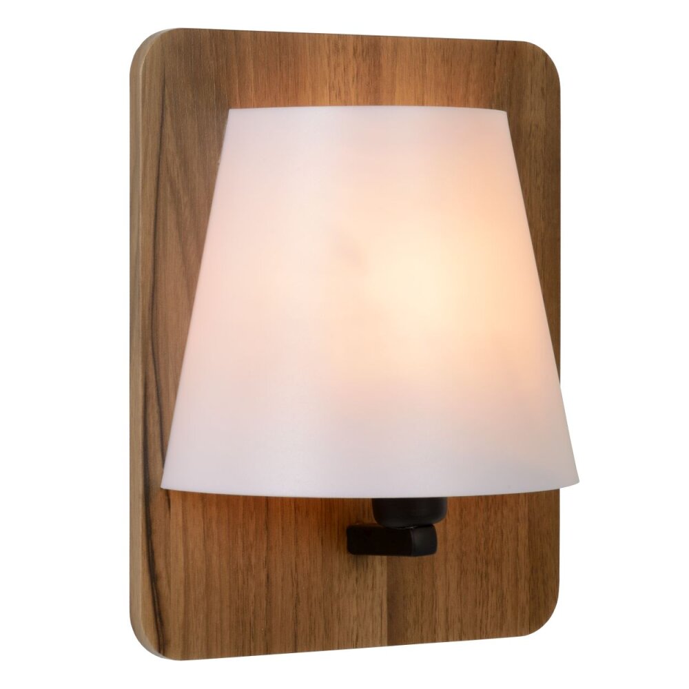 Lucide IDAHO Muurlamp Hout donker, 1-licht main product photo