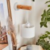 Geelong Muurlamp Hout licht, Wit, 1-licht Geelong Muurlamp Hout licht, Wit, 1-licht