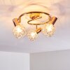 Palmira Plafondlamp Koperkleurig, 3-lichts Palmira Plafondlamp Koperkleurig, 3-lichts