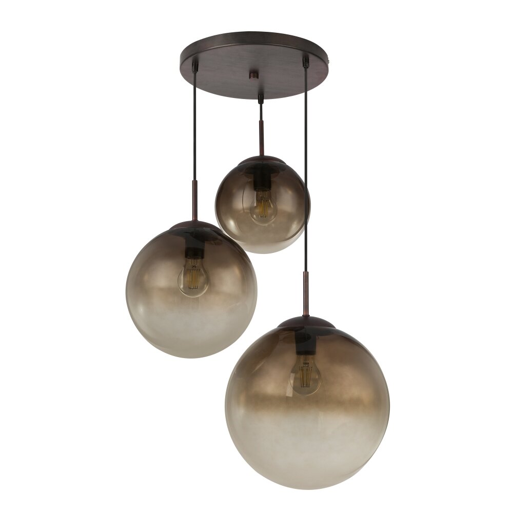 Globo VARUS Hanger Bruin, 3-lichts main product photo