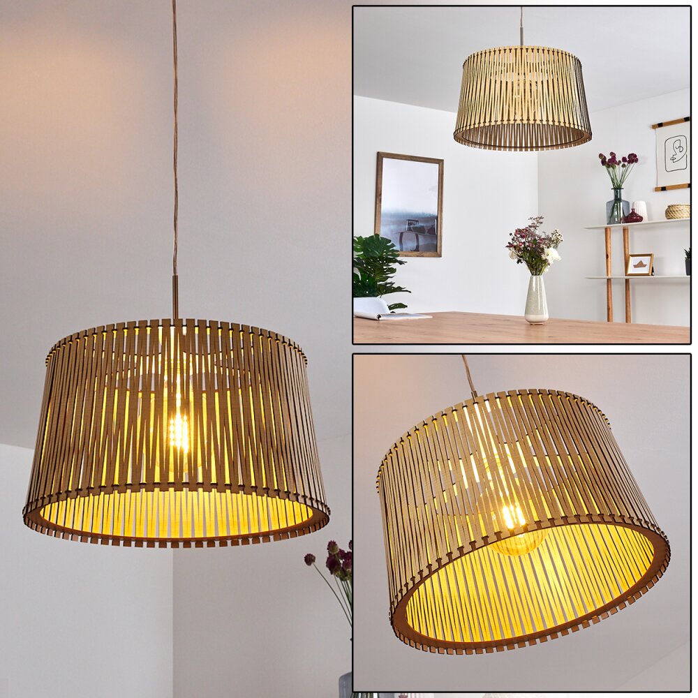 Timmele Hanger Hout licht, Nikkel mat, 1-licht main product photo