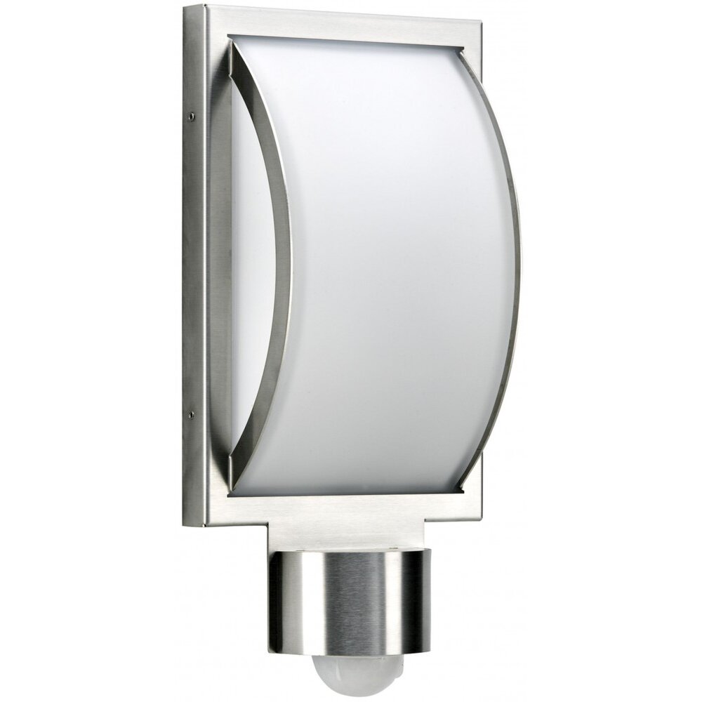 Albert 6391 Buiten wandlamp met bewegingsmelder LED roestvrij staal, 1-licht, Bewegingsmelder main product photo