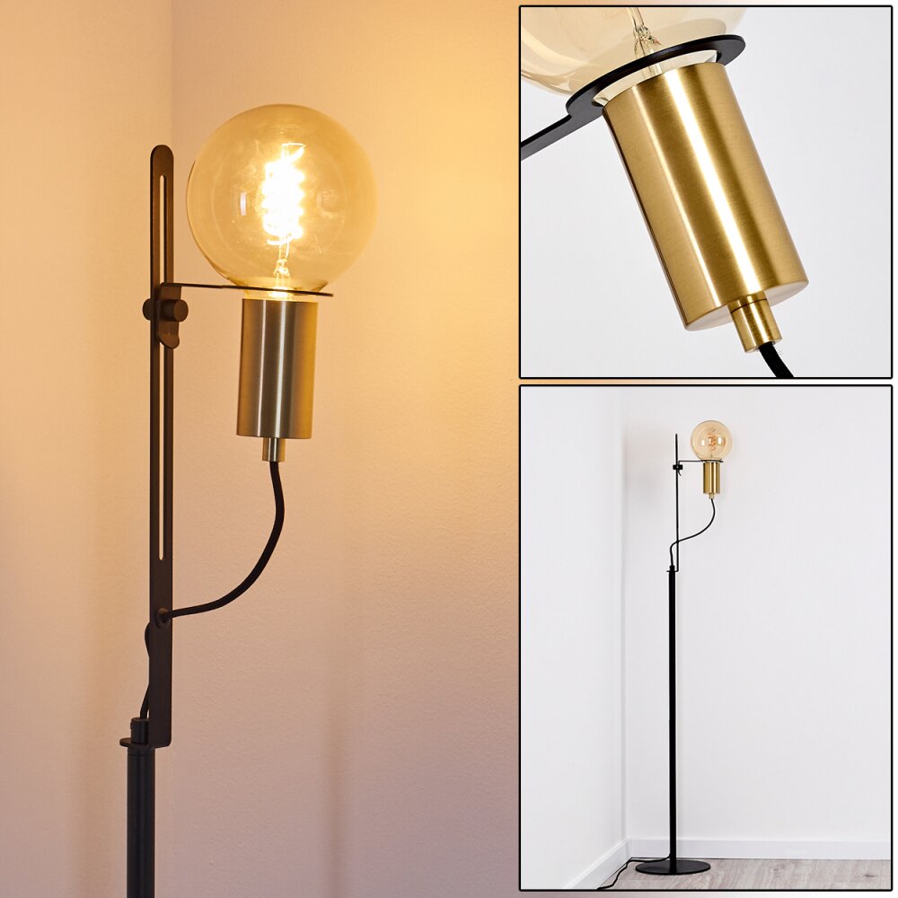 Kirehito Staande lamp Goud, Messing, Zwart, 1-licht main product photo