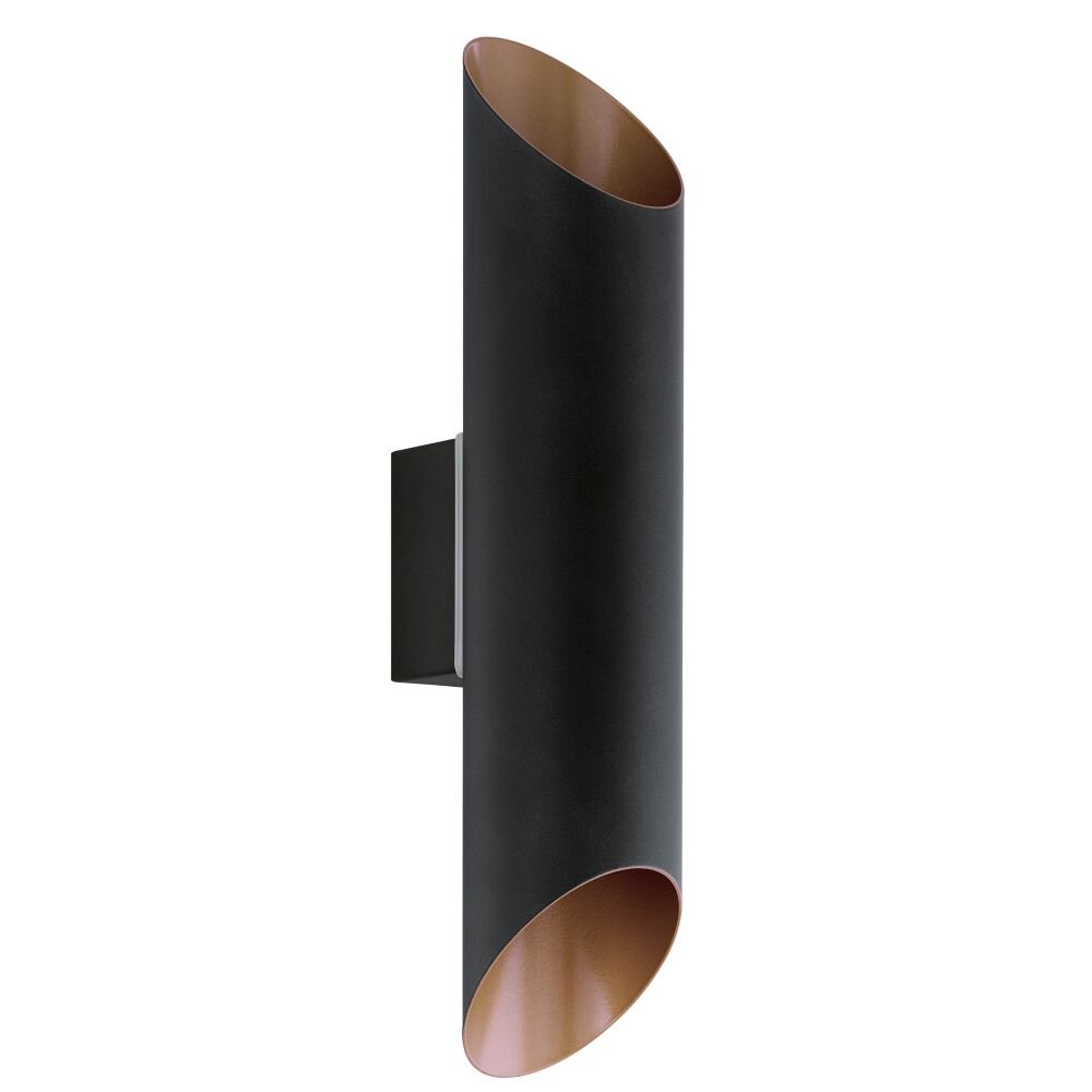 Eglo AGOLADA Muurlamp LED Koperkleurig, Zwart, 2-lichts main product photo