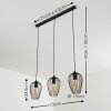 Hodges Hanger Zwart, 3-lichts