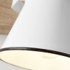 Brilliant Plow Muurspot Hout donker, Wit, 1-licht