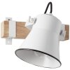 Brilliant Plow Muurspot Hout donker, Wit, 1-licht