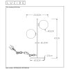 Lucide TYCHO Tafellamp Goud, 2-lichts