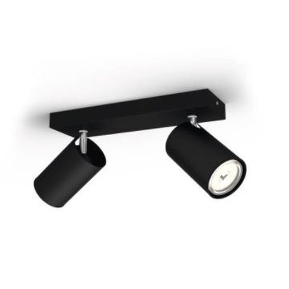 Philips Kosipo Plafondlamp Zwart, 2-lichts main product photo