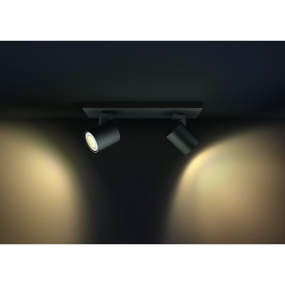 Philips Kosipo Plafondlamp Zwart, 2-lichts