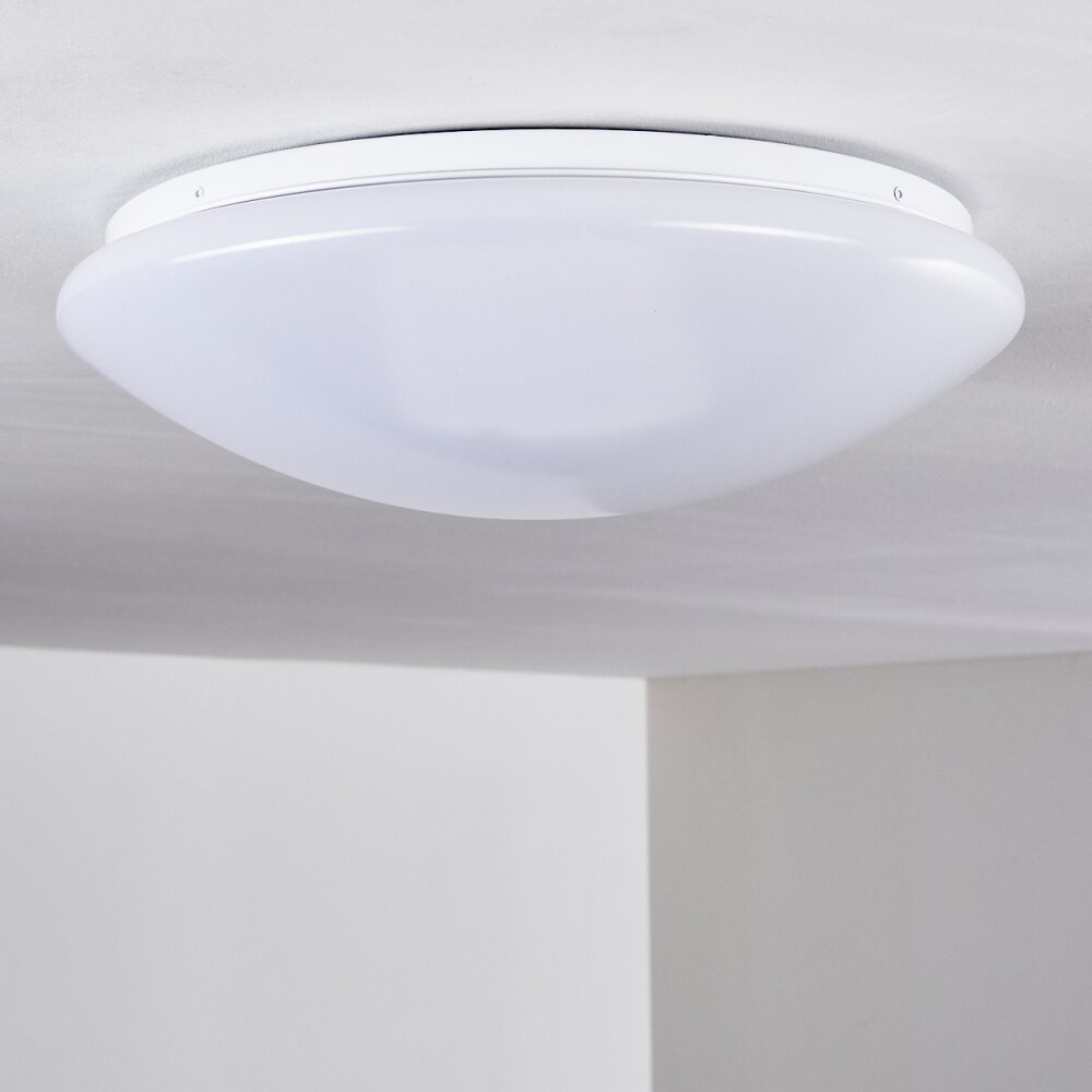 Brighton Plafondlamp LED Wit, 1-licht, Afstandsbediening, Kleurwisselaar