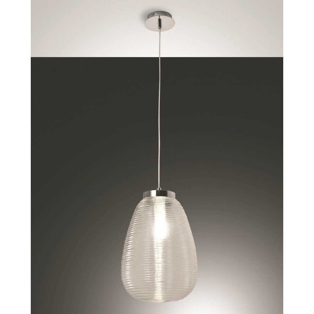 Fabas Luce Cora Hanglampen Chroom, 1-licht main product photo