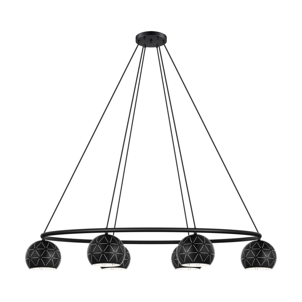 EGLO CANTALLOPS Hanger Zwart, 6-lichts main product photo