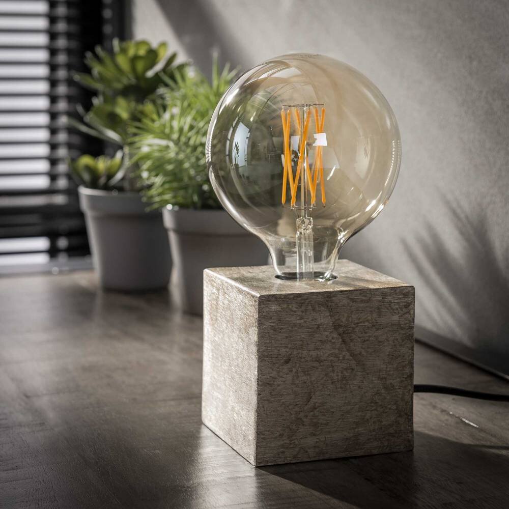 OMMEN Tafellamp Nikkel mat, 1-licht