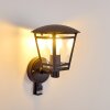 Siera Buiten muurverlichting Zwart, 1-licht, Bewegingsmelder