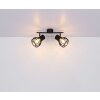 Globo CLASTRA Spotlamp Zwart, 2-lichts