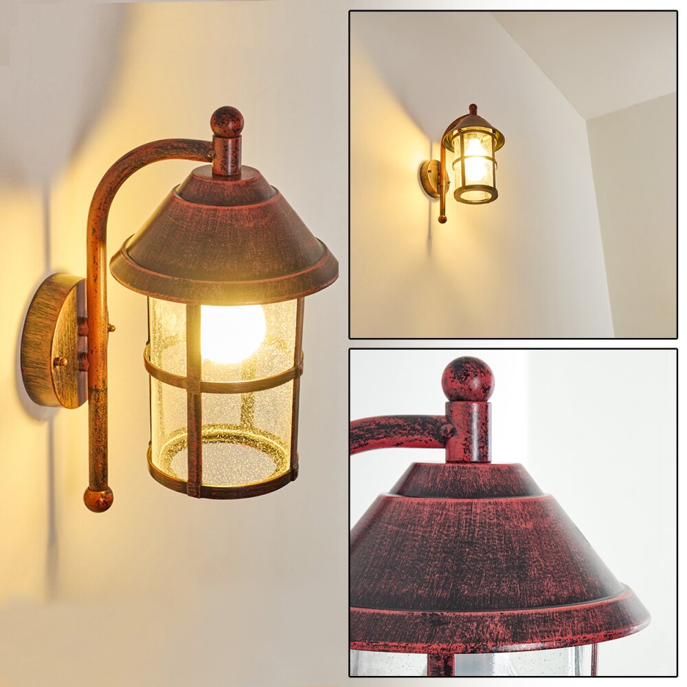 Saicourt Buiten muurverlichting Red, Zwart, 1-licht main product photo
