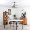 Bendigo plafondventilator LED Nikkel mat, Transparant, Helder, 1-licht