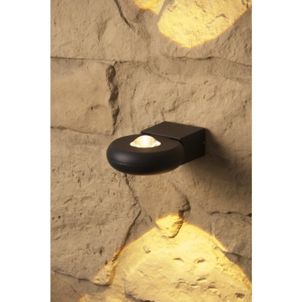 Trio TIGRIS Buiten muurlamp LED Zwart, 2-lichts main product photo