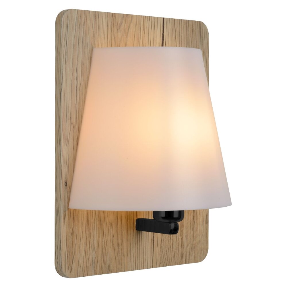 Lucide IDAHO Muurlamp Hout donker, 1-licht main product photo