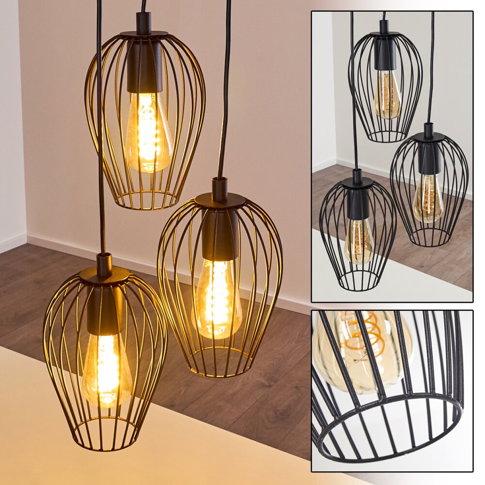 Negril Hanger Zwart, 3-lichts main product photo
