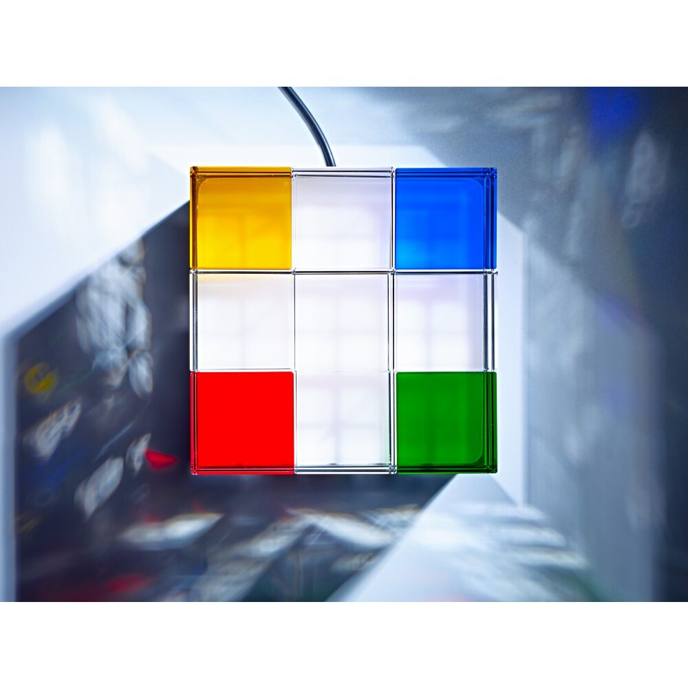Tecnolumen Cubelight Tafellamp LED Kleurrijk, Duidelijk, 1-licht