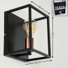Yuhigaoka Wandlamp Koperkleurig, Zwart, 1-licht
