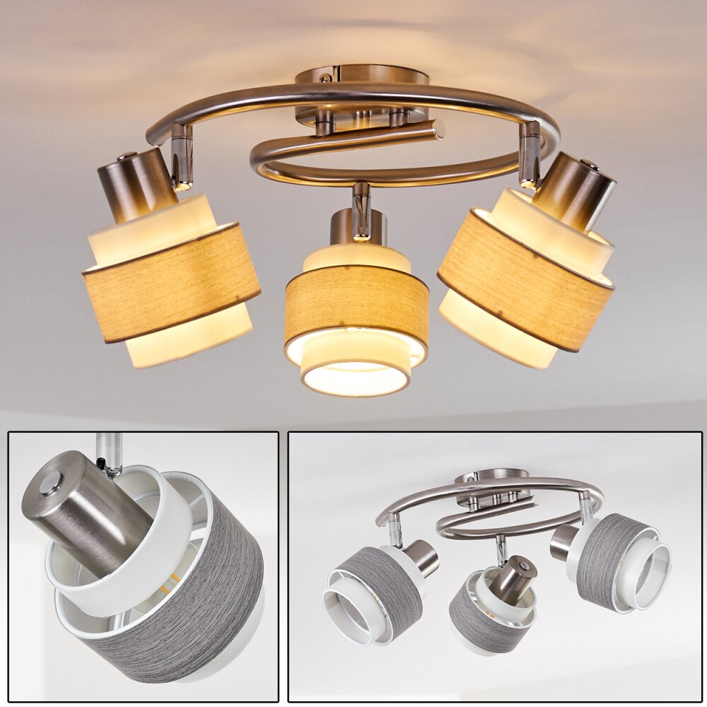Lotorp Plafondlamp Nikkel mat, 3-lichts main product photo