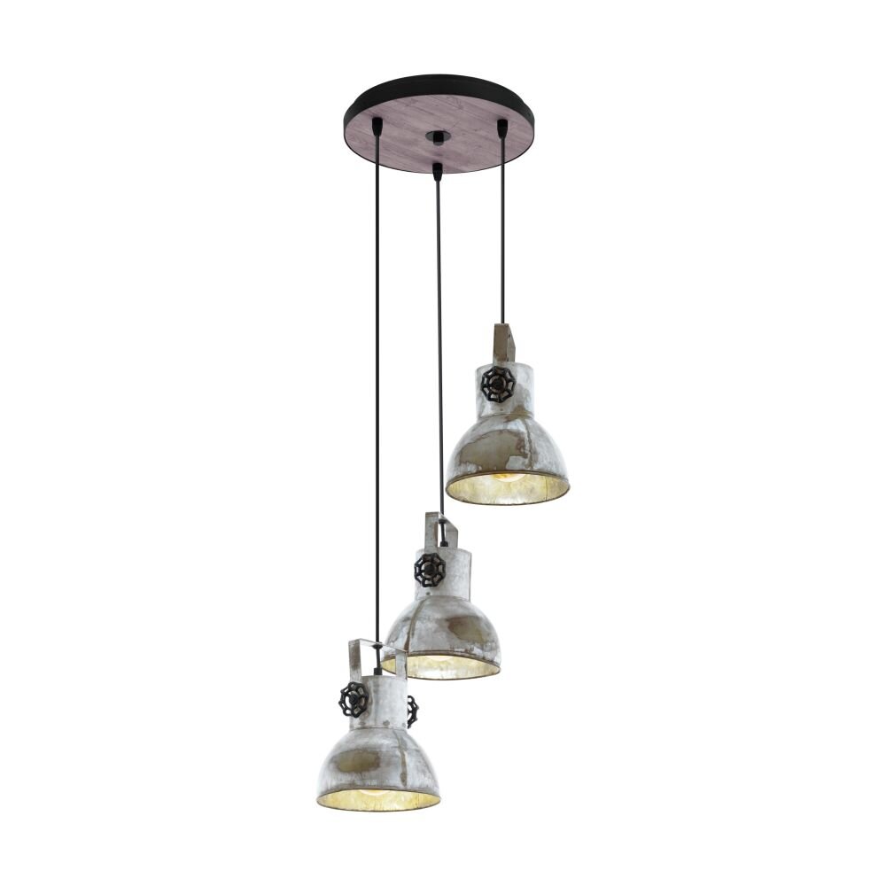 Eglo BARNSTAPLE Hanger Bruin, Zwart, 3-lichts main product photo