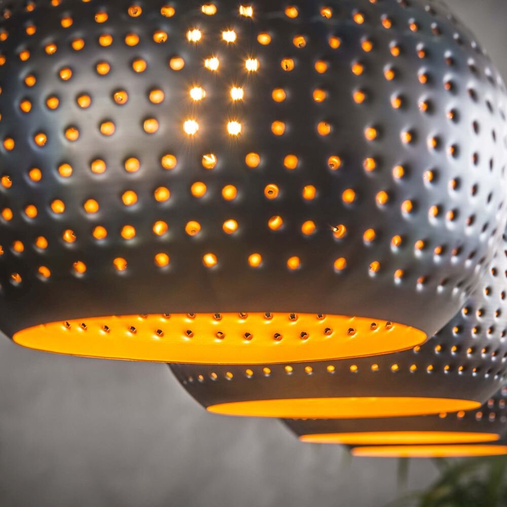 Wildervanksterdallen Hanglamp Bruin, Zwart, 4-lichts