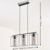 Lucea Hanger Zwart, 3-lichts