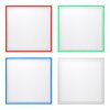 Brilliant Lanette Opbouwpaneel LED Wit, 1-licht, Afstandsbediening, Kleurwisselaar