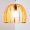 Wutt Hanglamp Hout licht, Zwart, 1-licht
