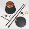 Saillon Staande lamp Zwart, 1-licht
