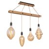 Globo CANESO Hanger Bruin, Zwart, 4-lichts