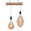 Globo CANESO Hanger Bruin, Zwart, 4-lichts