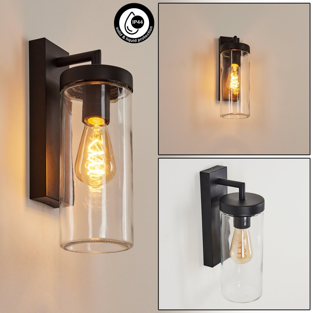 Alegcirasn Buiten muurverlichting Zwart, 1-licht main product photo