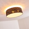 Tibure Plafondlamp Nikkel mat, 6-lichts
