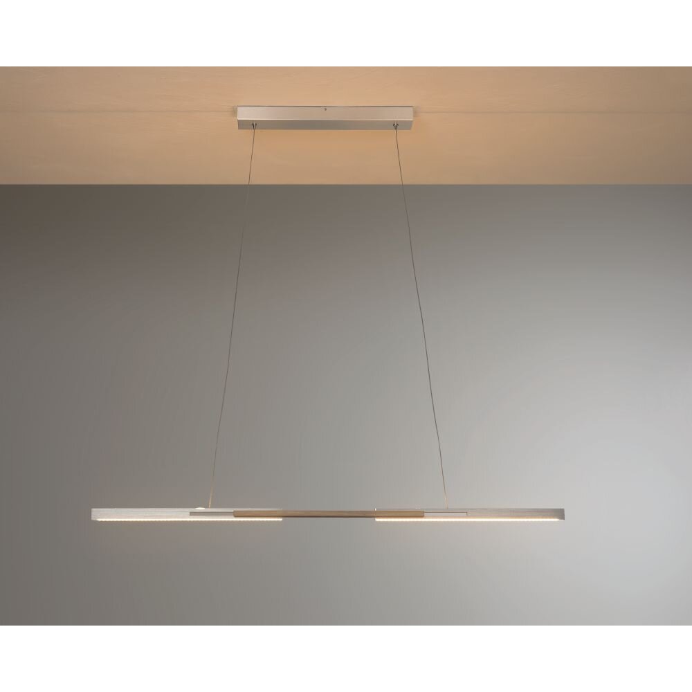 Bopp Link Hanglamp LED Hout donker, Nikkel mat, 1-licht main product photo