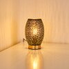 Saksborg Tafellamp Zwart-Goud, 1-licht
