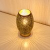 Saksborg Tafellamp Zwart-Goud, 1-licht