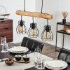 Gondo Hanglamp Bruin, Zwart, 3-lichts