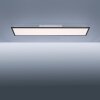 Leuchten-Direkt FLAT Plafondlamp LED Zwart, 1-licht, Afstandsbediening