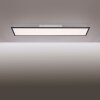 Leuchten-Direkt FLAT Plafondlamp LED Zwart, 1-licht, Afstandsbediening