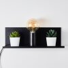 Reftele Wandlamp Zwart, 1-licht